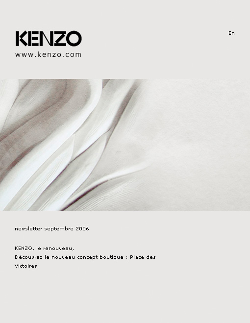 Newsletter Kenzo